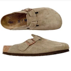 Birkenstock Boston Suede Clog Taupe Size 42 or 9 US